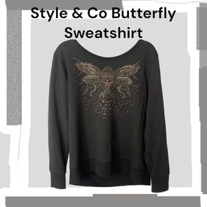 Style & Co. Essential Long Sleeve SweatShirt XL